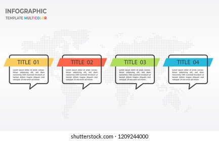 Infographic timeline template 4 options