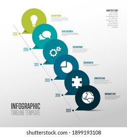 Infographic Timeline Template with pointers