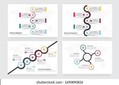 Infographic timeline template for presentation 5 step.road map style. business concept.Vector design can be used for workflow layout, diagram.illustration eps.10