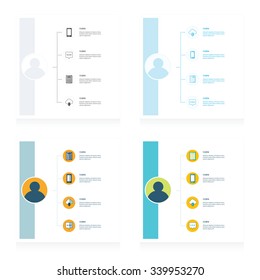  infographic, timeline template set