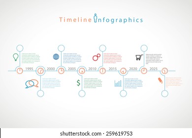 Infographic timeline vector illustration.