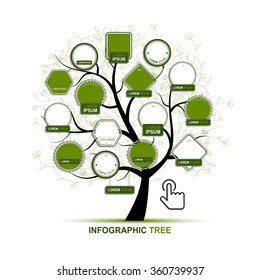Infographic tree, template for your design