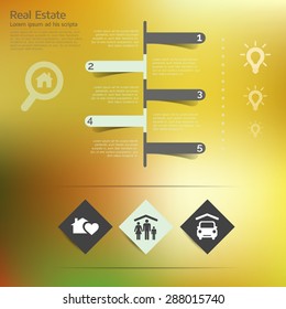 infographic with unfocused background,Template for cycling diagram design