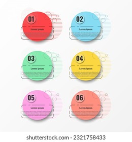 Infographic used for detailed reports of all 6 topics.