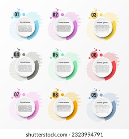 Infographic used for detailed reports of all 9 topics.