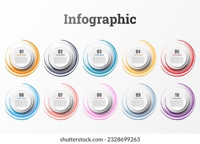 Infographic used for detailed reports of all 10 topics.