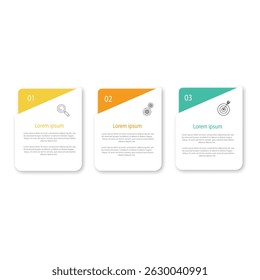 infographic vector with 3 options