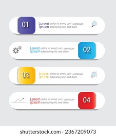  Infographic Vector abstract design web banner template.Modern banner.