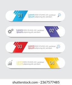 Infographic Vector abstract design web banner template.Modern banner.