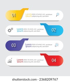Infographic Vector abstract design web banner template.Modern banner.