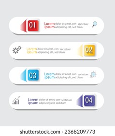 Infographic Vector abstract design web banner template.Modern banner.