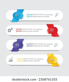 Infographic Vector abstract design web banner template.Modern banner.