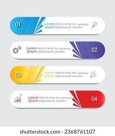 Infographic Vector abstract design web banner template.Modern banner.