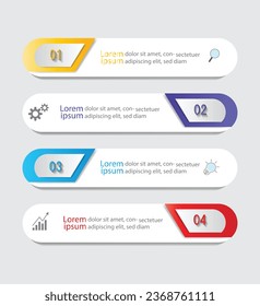 Infographic Vector abstract design web banner template.Modern banner.