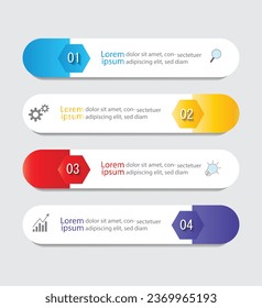 Infographic Vector abstract design web banner template.Modern banner.