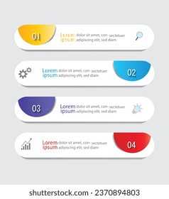 Infographic Vector abstract design web banner template.Modern banner.