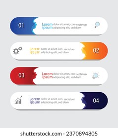 Infographic Vector abstract design web banner template.Modern banner.
