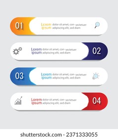 Infographic Vector abstract design web banner template.Modern banner.