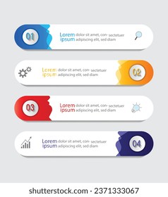 Infographic Vector abstract design web banner template.Modern banner.