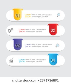 Infographic Vector abstract design web banner template.Modern banner.