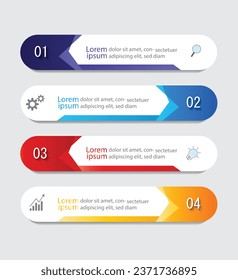 Infographic Vector abstract design web banner template.Modern banner.