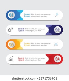 Infographic Vector abstract design web banner template.Modern banner.