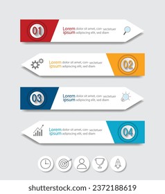 Infographic Vector abstract design web banner template.Modern banner.