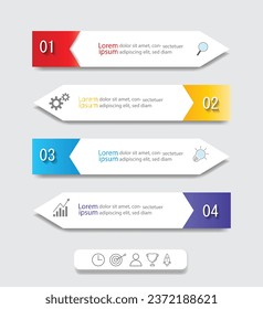 Infographic Vector abstract design web banner template.Modern banner.