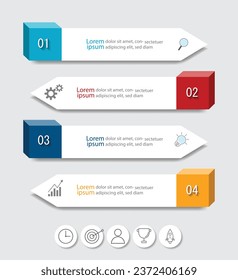 Infographic Vector abstract design web banner template.Modern banner.