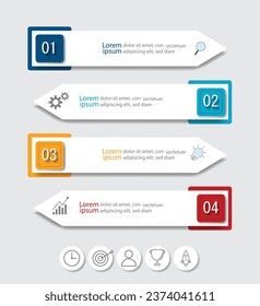 Infographic Vector abstract design web banner template.Modern banner.
