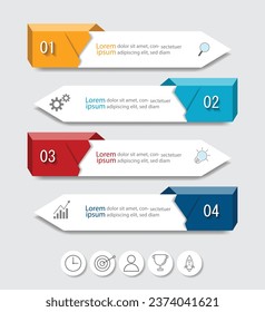 Infographic Vector abstract design web banner template.Modern banner.