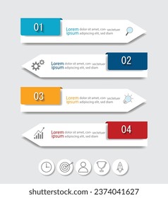 Infographic Vector abstract design web banner template.Modern banner.