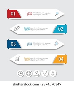 Infographic Vector abstract design web banner template.Modern banner.