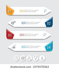 Infographic Vector abstract design web banner template.Modern banner.