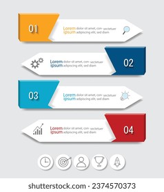 Infographic Vector abstract design web banner template.Modern banner.