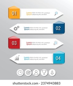Infographic Vector abstract design web banner template.Modern banner.