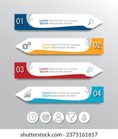 Infographic Vector abstract design web banner template.Modern banner.