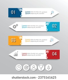 Infographic Vector abstract design web banner template.Modern banner.
