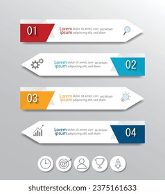 Infographic Vector abstract design web banner template.Modern banner.