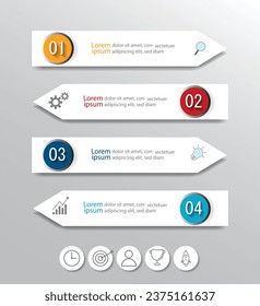 Infographic Vector abstract design web banner template.Modern banner.