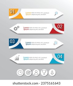 Infographic Vector abstract design web banner template.Modern banner.
