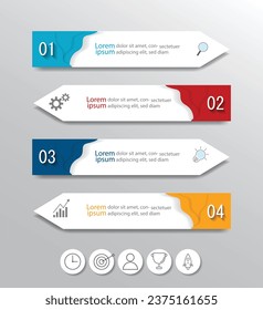 Infographic Vector abstract design web banner template.Modern banner.