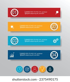 Infographic Vector abstract design web banner template.Modern banner.