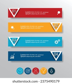 Infografik Vektor abstrakte Design Web-Banner-Vorlage.Moderner Banner.