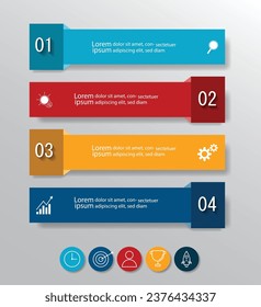 Infographic Vector abstract design web banner template.Modern banner.