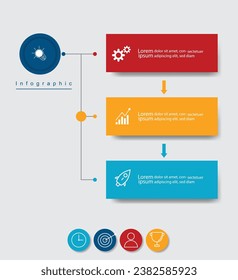 Infographic Vector abstract design web banner template.Modern banner.