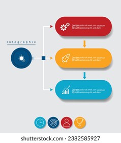 Infographic Vector abstract design web banner template.Modern banner.