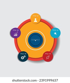 Infographic Vector abstract design web banner template.Modern banner.
