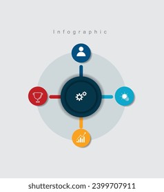 Infographic Vector abstract design web banner template.Modern banner.