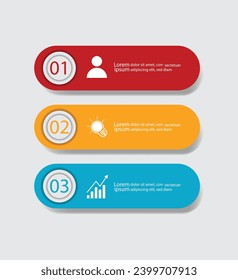 Infographic Vector abstract design web banner template.Modern banner.